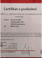 Kliknutím zvětšíte Certifikát