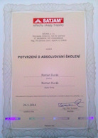 Kliknutím zvětšíte Certifikát