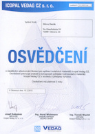Kliknutím zvětšíte Certifikát